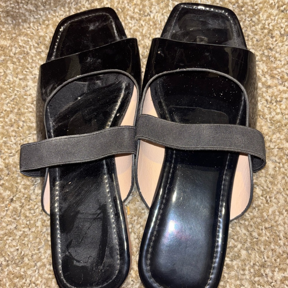 Elegant Black Women's Slide Sandals